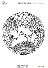 Mandala boyama sayfaları